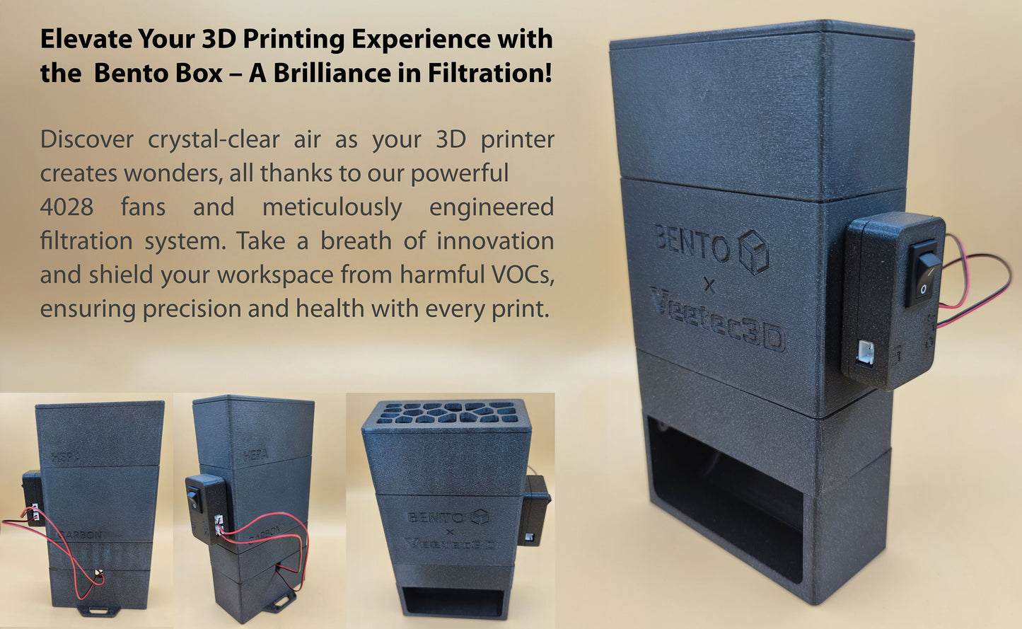 BentoBox Filtration System: Cleaner & Healthier 3D Printing Solution