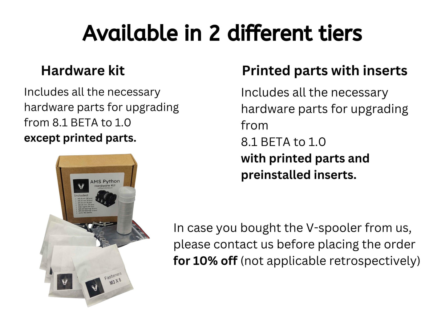 V-Spooler 8 Beta to 1.0 upgrade