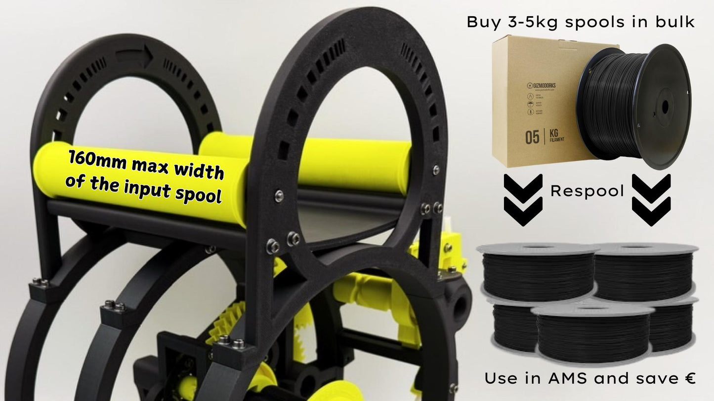 V-Spooler X: Respooler for large spools