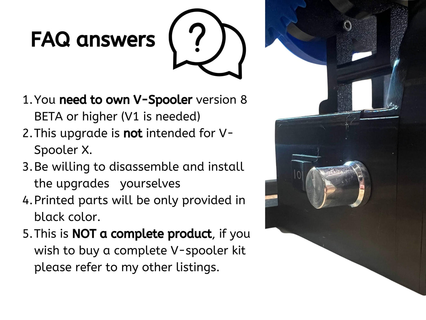 V-Spooler Motor Mod upgrade (MM mod) version 2.0