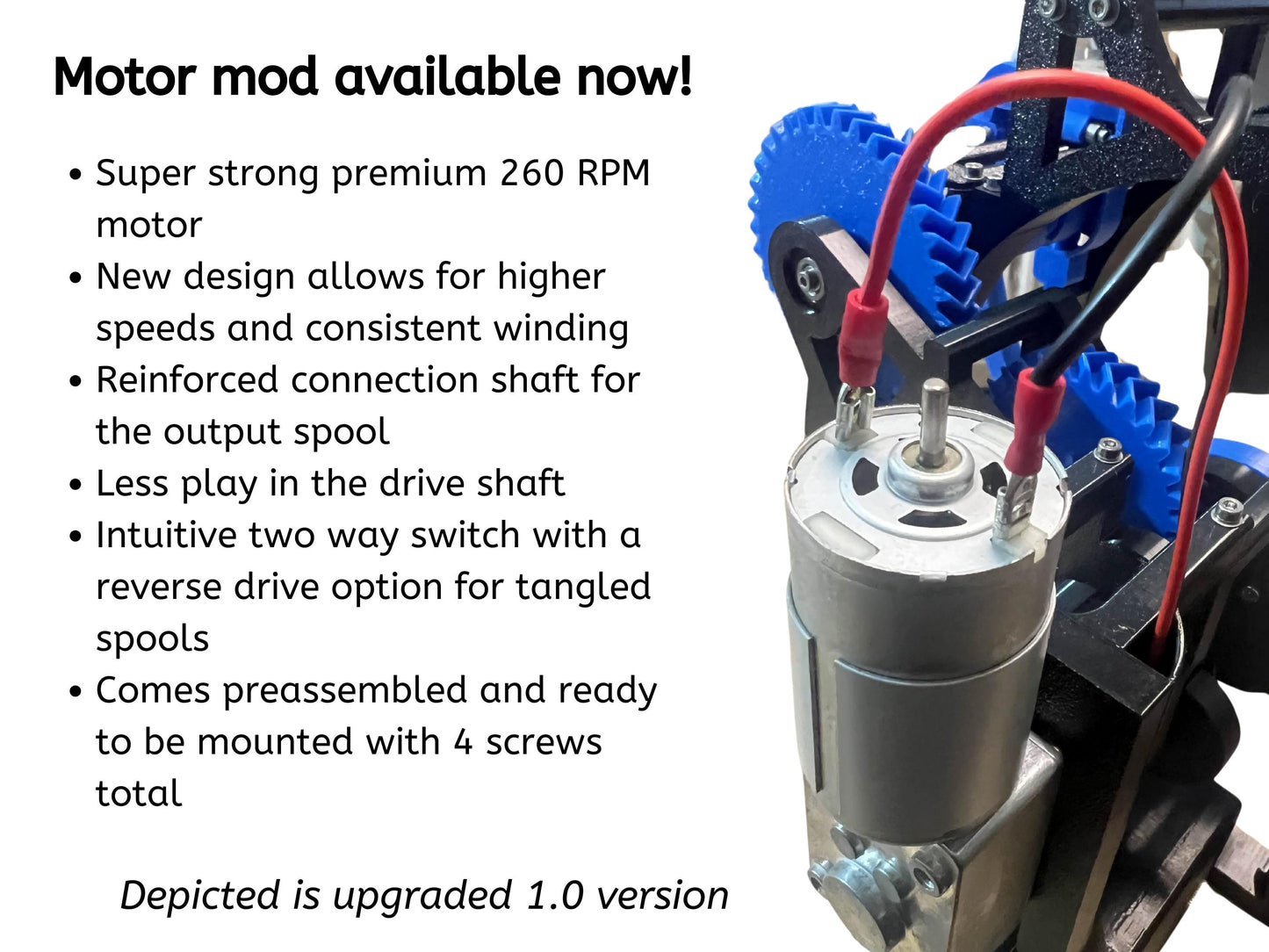 V-Spooler Motor Mod upgrade (MM mod) version 2.0