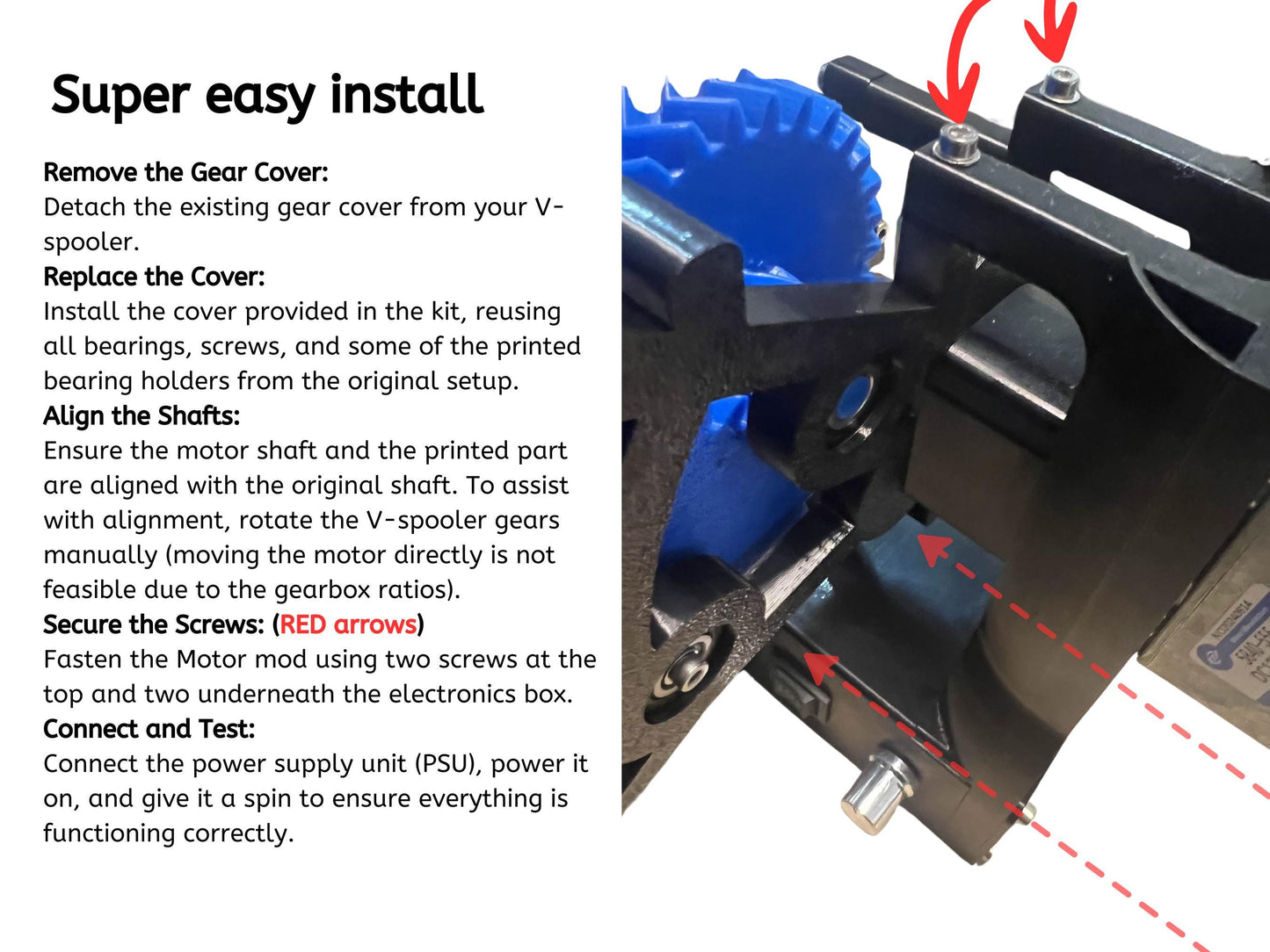 V-Spooler Motor Mod upgrade (MM mod) version 2.0