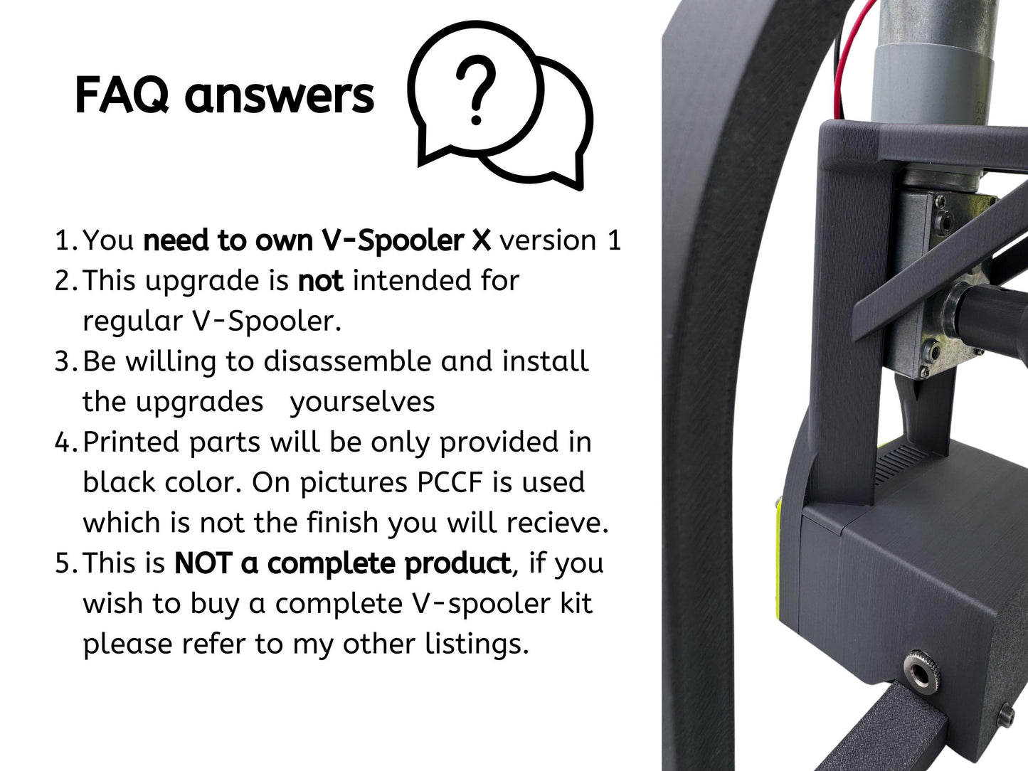 V-Spooler X Motor Mod upgrade (MM mod)