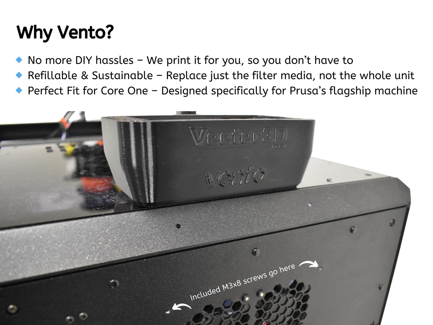 Vento – Easy, Effective Air Filtration for Core One