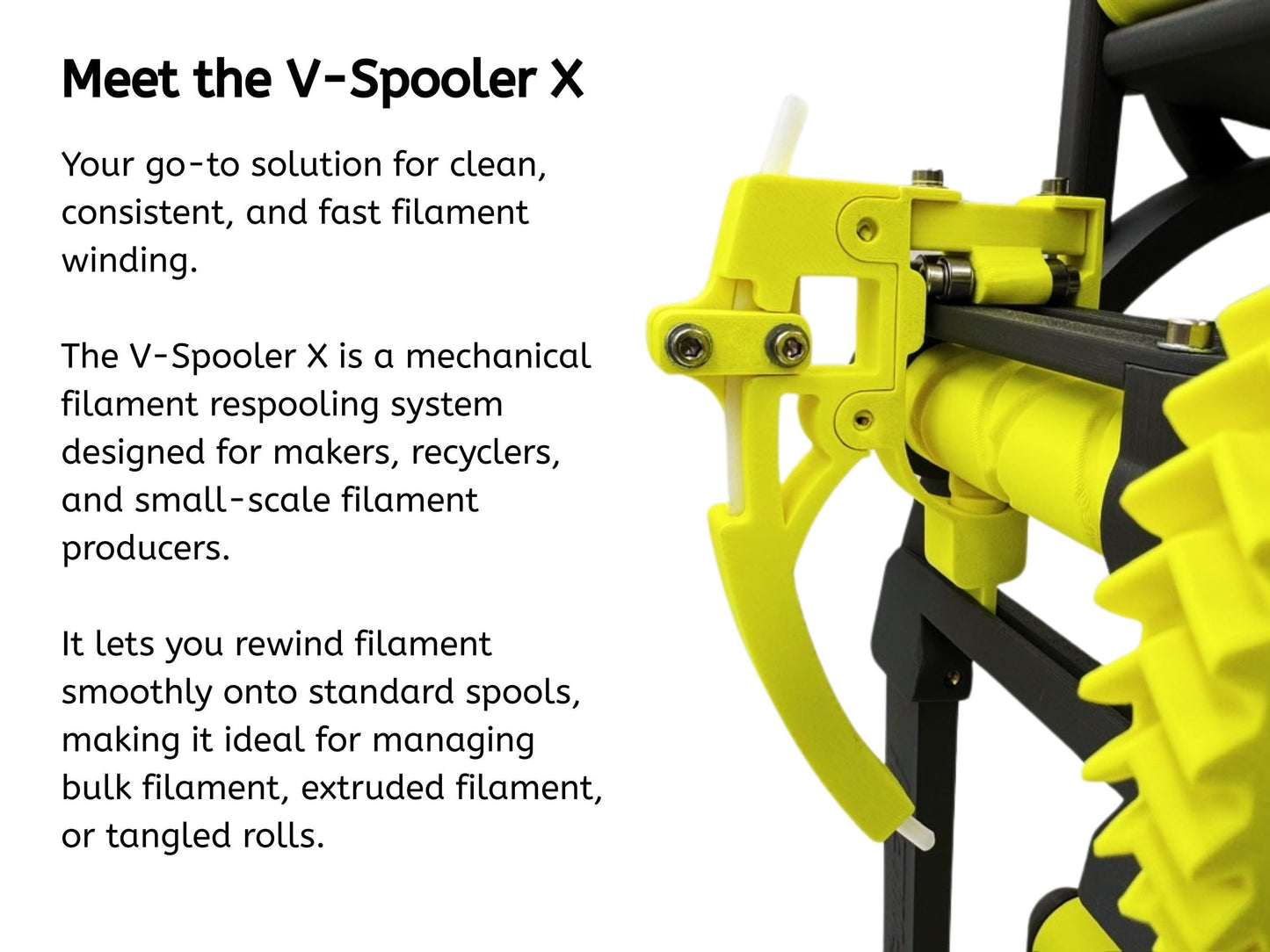 V-Spooler X: Respooler for large spools