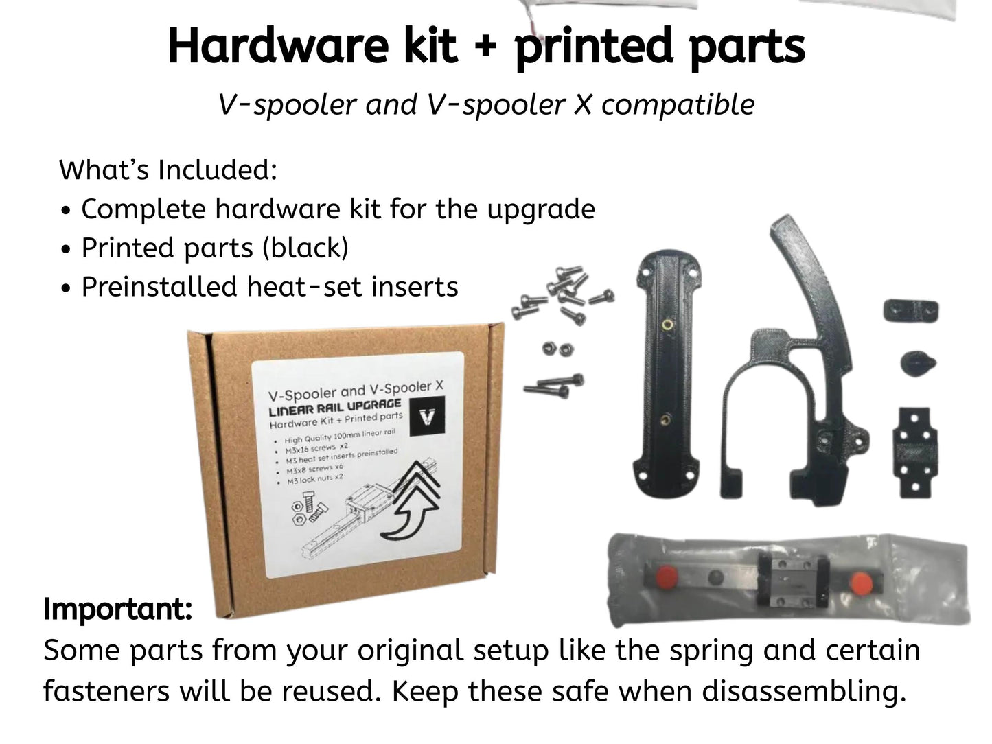 V-spooler Linear Rail upgrade