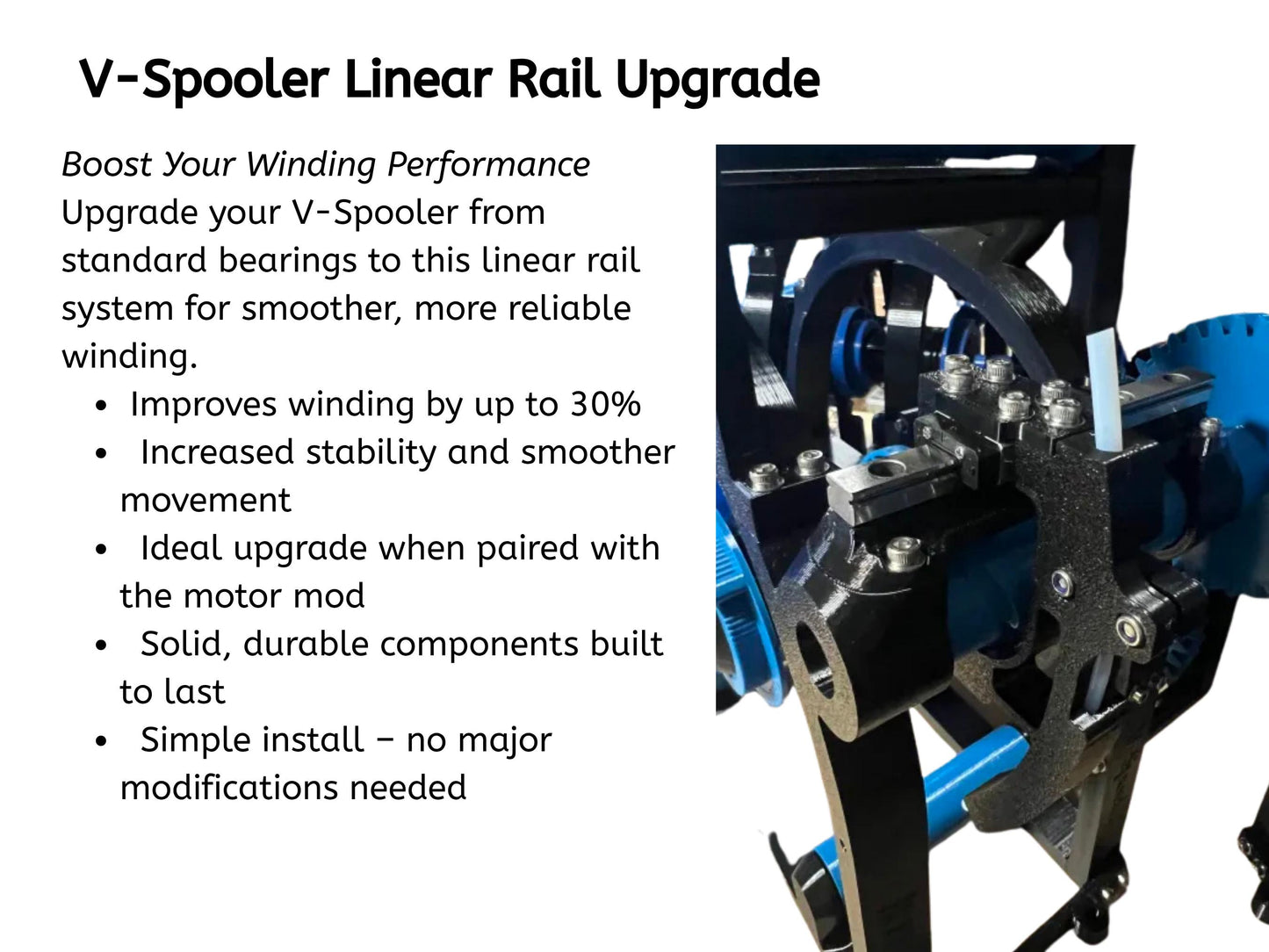 V-spooler Linear Rail upgrade