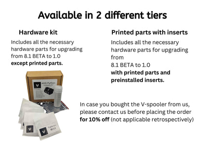 V-Spooler 8 Beta to 1.0 upgrade