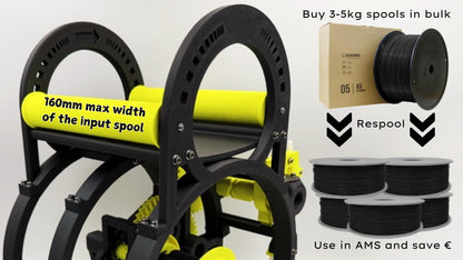 V-Spooler X: Respooler for large spools