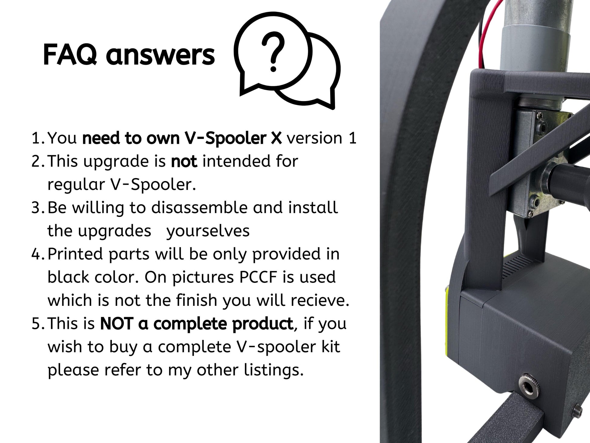 V-Spooler X Motor Mod upgrade (MM mod)