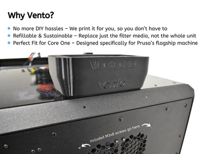 Vento – Easy, Effective Air Filtration for Core One