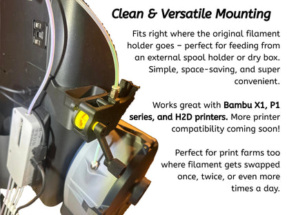 Accelerated Manual Filament Feeder – Fast, Easy, Reliable