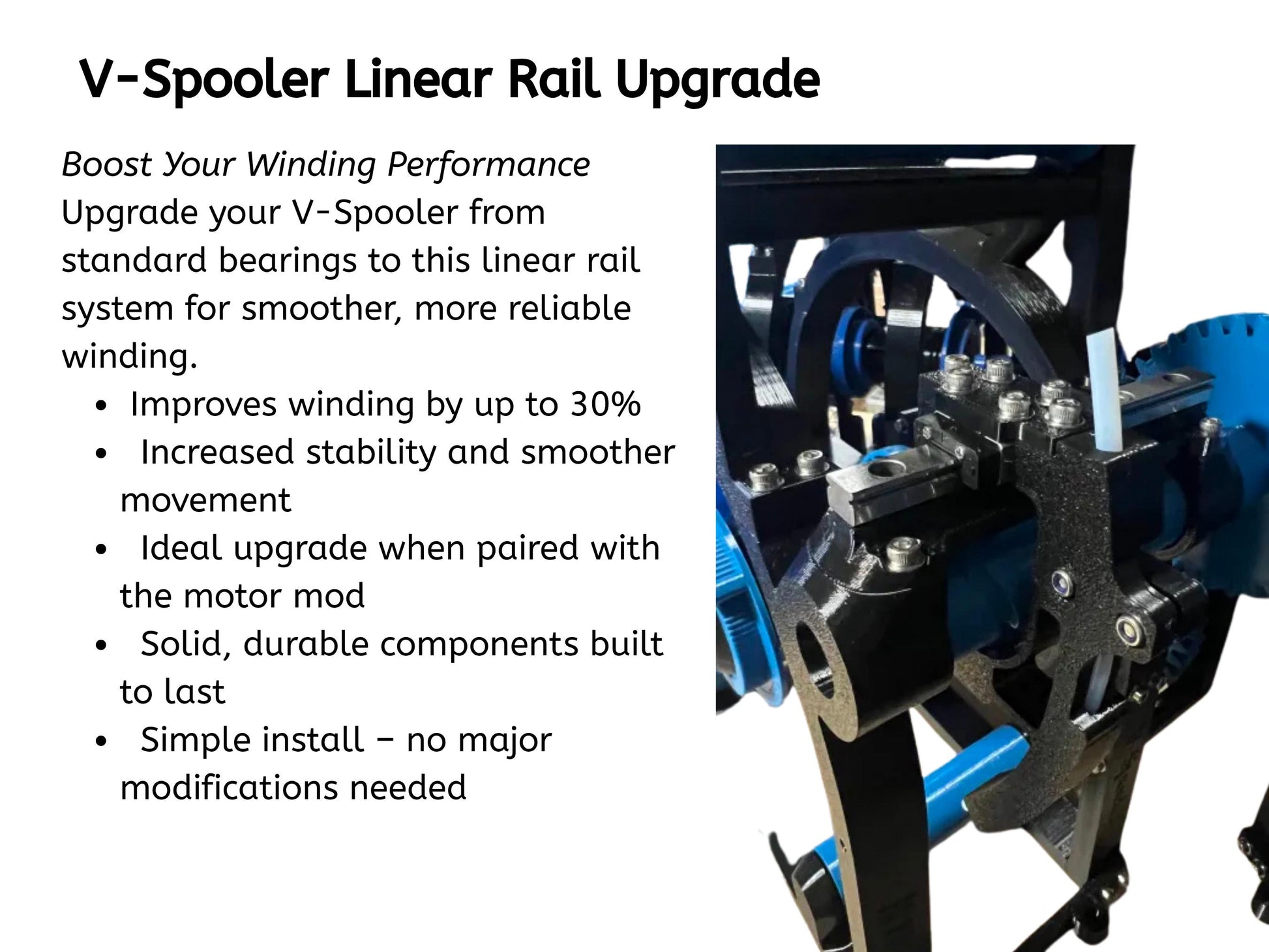 V-spooler Linear Rail upgrade